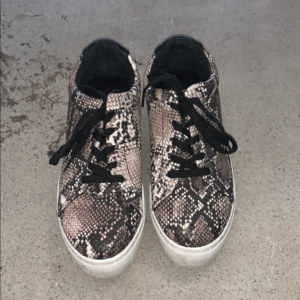 snake print sneakers